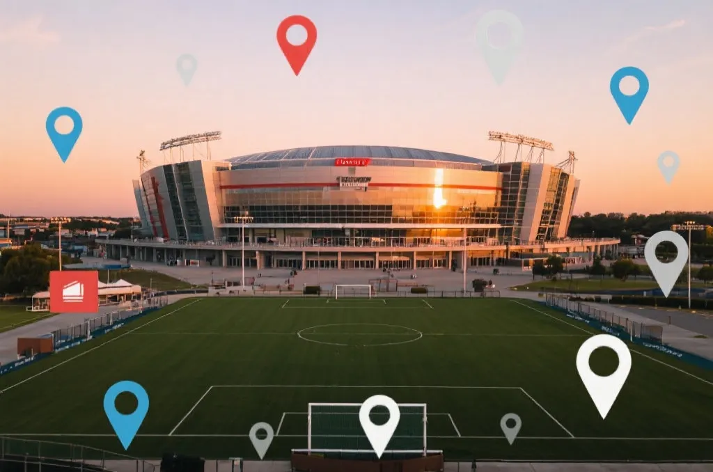 北美足球场馆与旅行地图